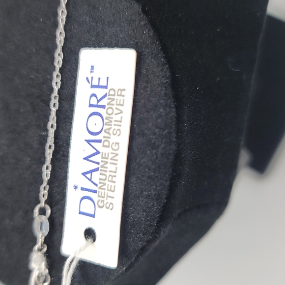 Diamond heart with tri color sterling Silver - Picture 3 of 5